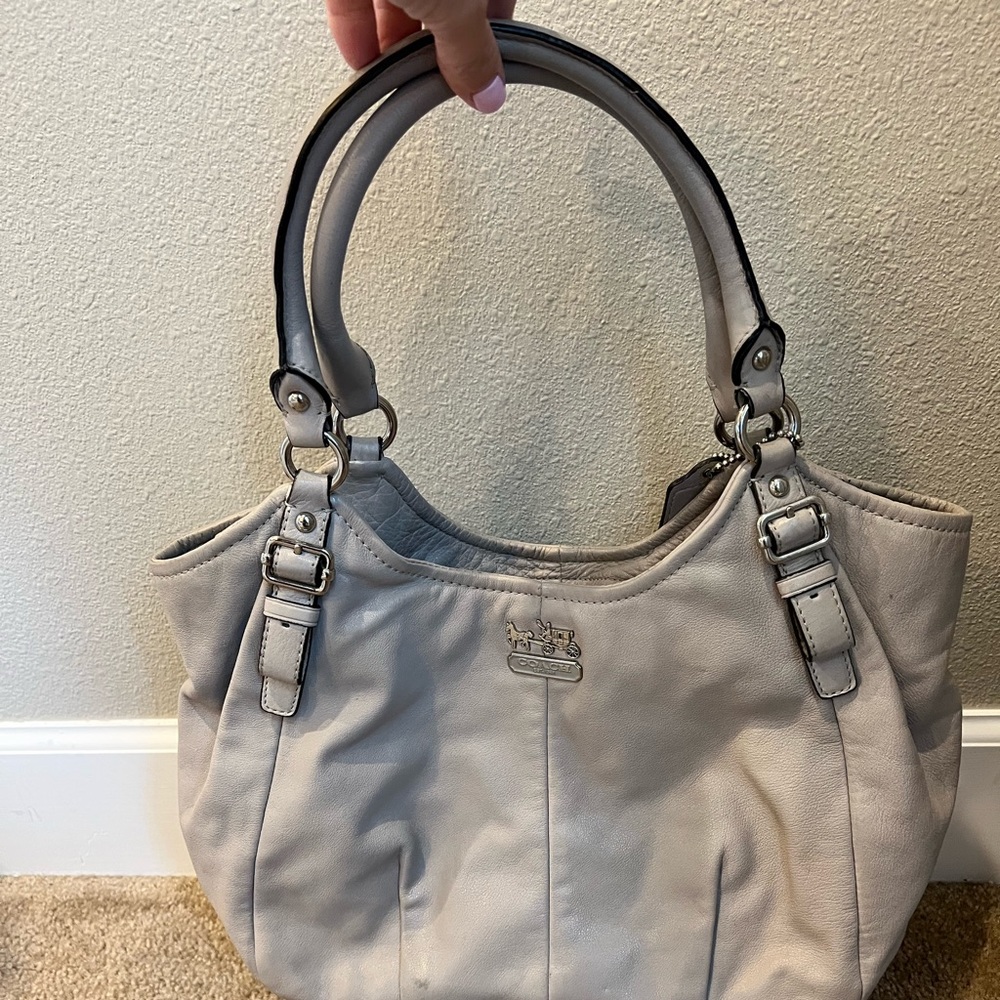 Coach cream purse